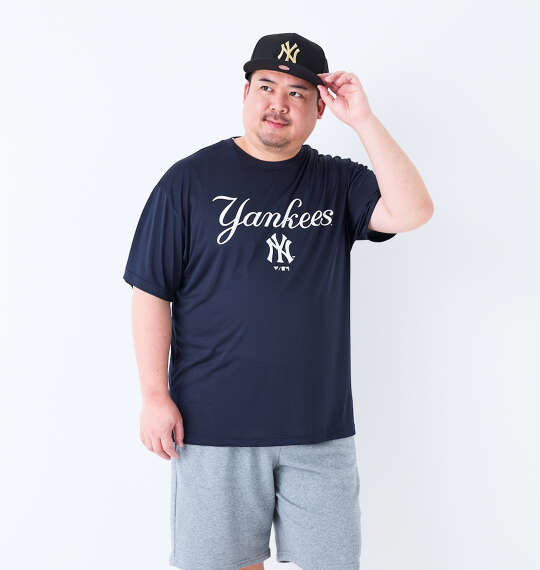 Fanatics MLBフロントワードロゴ半袖Tシャツ ネイビー