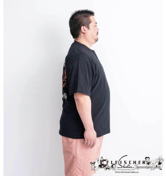 BETTY BOOP 天竺プリント半袖Tシャツ ブラック