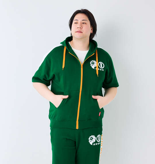 NESTA BRAND 半袖フルジップパーカー グリーン