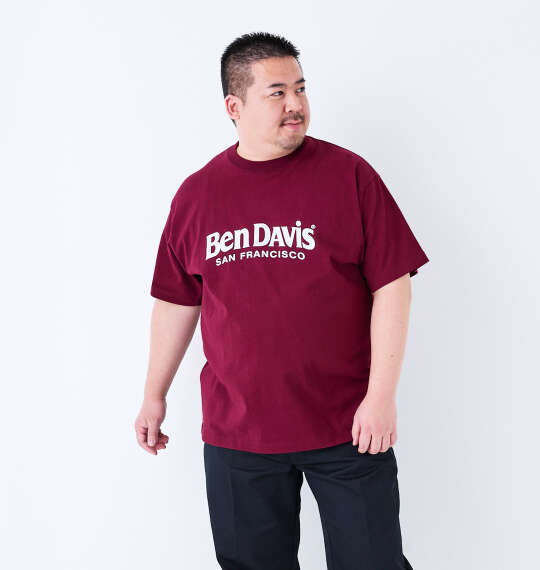 BEN DAVIS 80sデザイン半袖Tシャツ ワイン