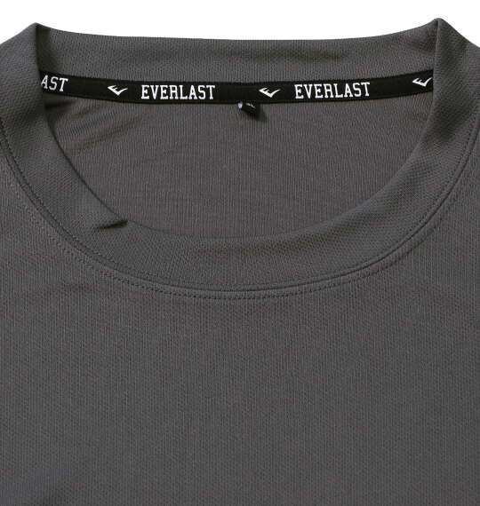 EVERLAST 袖プリントロングTシャツ チャコールグレー