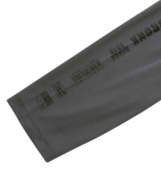 EVERLAST 袖プリントロングTシャツ チャコールグレー