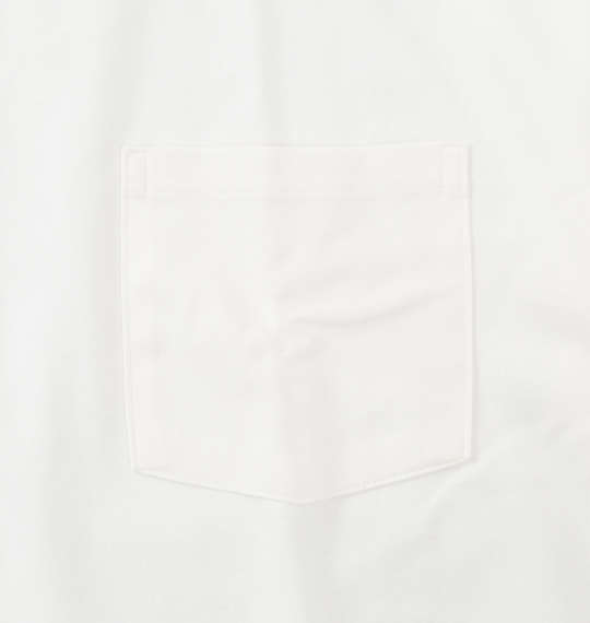 EL.FO 無地ポケット付タフ衿クルーネック半袖Tシャツ ホワイト