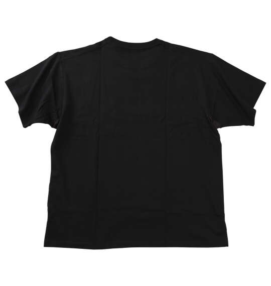 EL.FO 無地ポケット付タフ衿クルーネック半袖Tシャツ ブラック