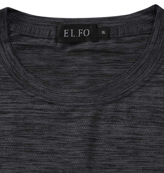 EL.FO DRYクルーネック半袖Tシャツ チャコールグレー