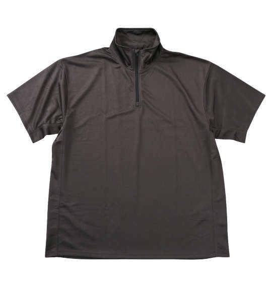 大きいサイズ メンズ EL.FO (エルフォ) 半袖ハーフジップTシャツ