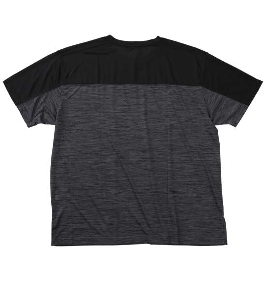 EL.FO DRYクルーネック切替半袖Tシャツ チャコールグレー