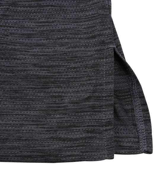 EL.FO DRYクルーネック切替半袖Tシャツ チャコールグレー
