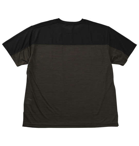 EL.FO DRYクルーネック切替半袖Tシャツ カーキ
