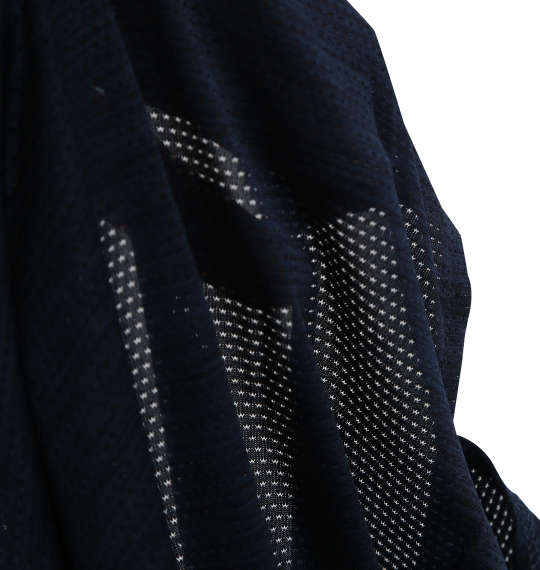 EL.FO DRYクルーネック切替半袖Tシャツ ネイビー