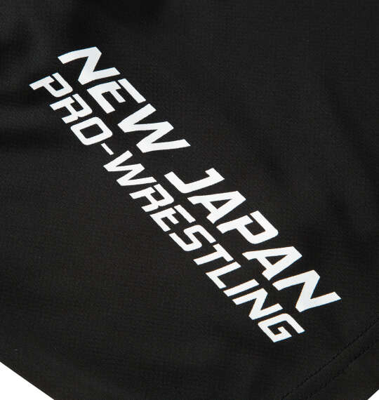SOUL SPORTS×新日本プロレス ドライメッシュ半袖B.Dポロシャツ ブラック
