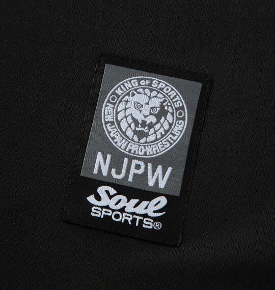 SOUL SPORTS×新日本プロレス ドライメッシュ半袖B.Dポロシャツ ブラック