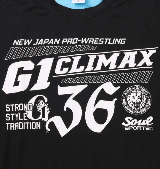 SOUL SPORTS×新日本プロレス G1 CLIMAX36大会半袖Tシャツ ブラック