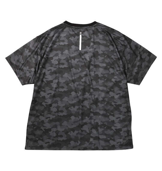 Phiten DRY総柄半袖Tシャツ ブラック