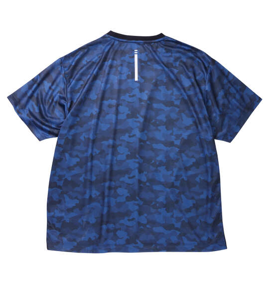 Phiten DRY総柄半袖Tシャツ ネイビー