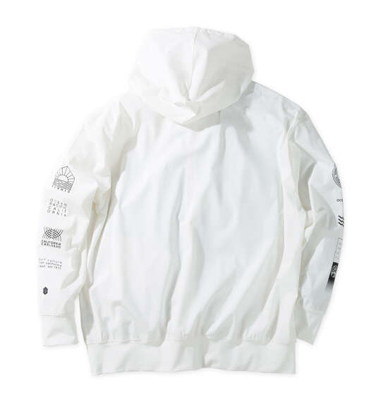 OCEAN PACIFIC 接触冷感ストレッチUV長袖フルジップパーカー ホワイト