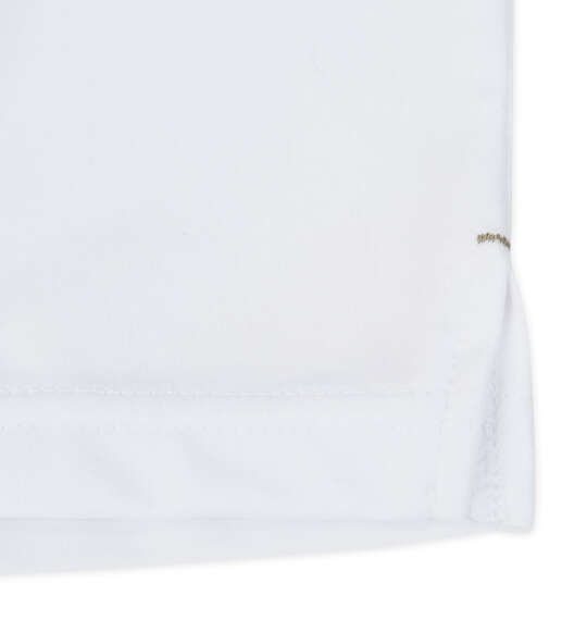 SY32 by SWEET YEARS ビッグロゴ半袖モックネックシャツ ホワイト