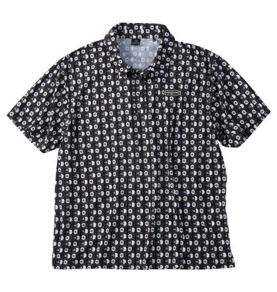 SY32 by SWEET YEARS グラフィック半袖ポロシャツ ブラック