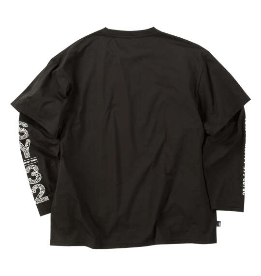 SY32 by SWEET YEARS フェイクレイヤード長袖Tシャツ ブラック