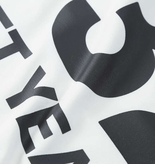 SY32 by SWEET YEARS バーティカルロゴ長袖Tシャツ ホワイト
