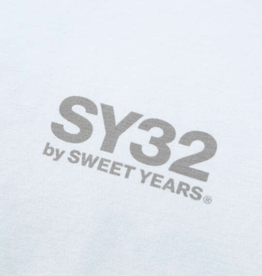 SY32 by SWEET YEARS ハートグラデーション長袖Tシャツ ホワイト