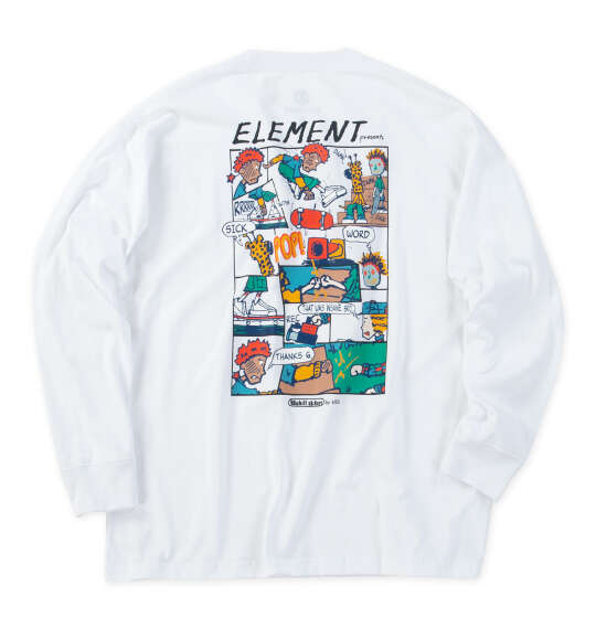 ELEMENT KAMO CHILL長袖Tシャツ ホワイト