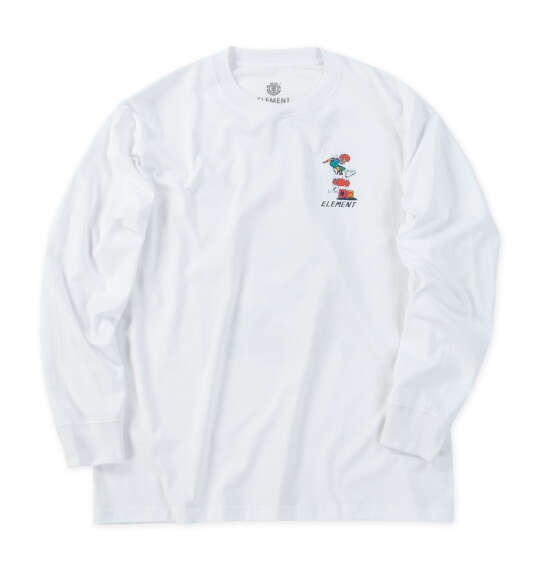 ELEMENT KAMO CHILL長袖Tシャツ ホワイト