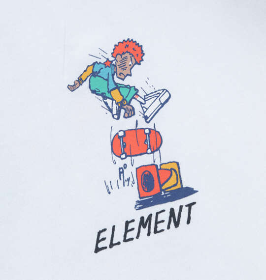 ELEMENT KAMO CHILL長袖Tシャツ ホワイト