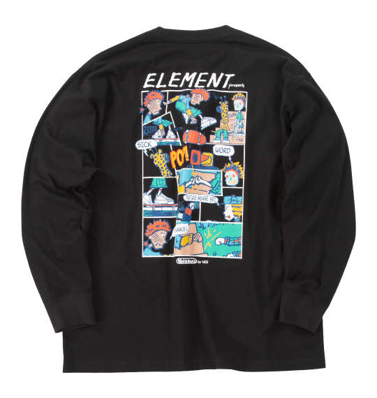 ELEMENT KAMO CHILL長袖Tシャツ ブラック