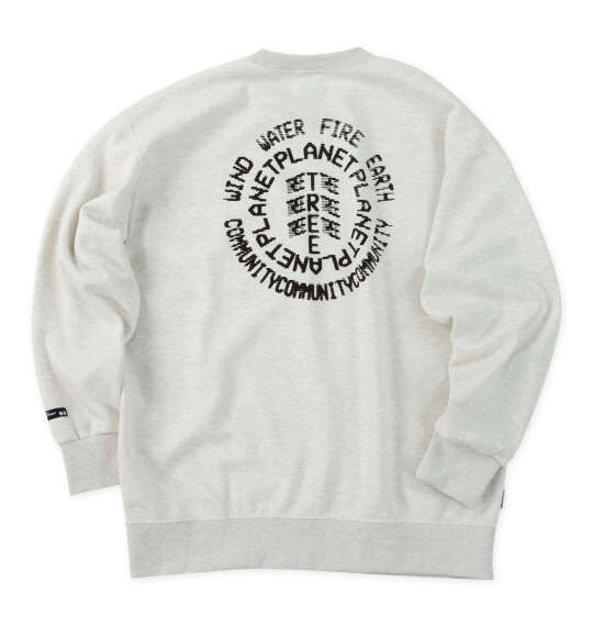 ELEMENT W KNIT DIGITクルースウェット ホワイトヘザー