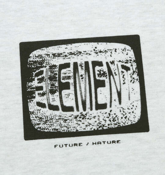 ELEMENT W KNIT DIGITクルースウェット ホワイトヘザー
