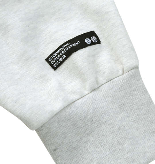 ELEMENT W KNIT DIGITクルースウェット ホワイトヘザー