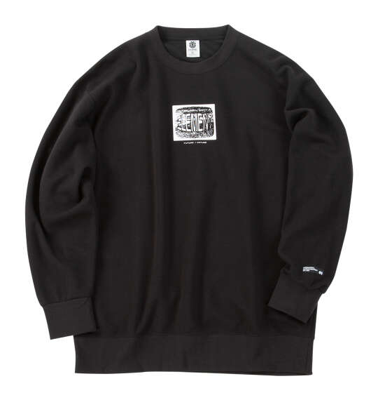 ELEMENT W KNIT DIGITクルースウェット ブラック