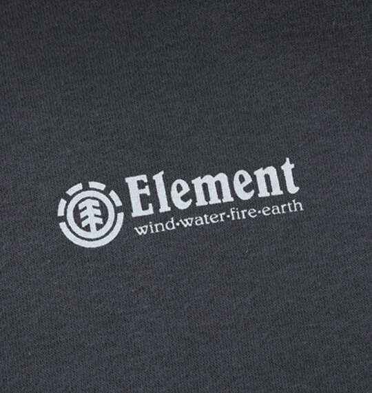 ELEMENT LINE LOGOフルジップパーカー チャコール