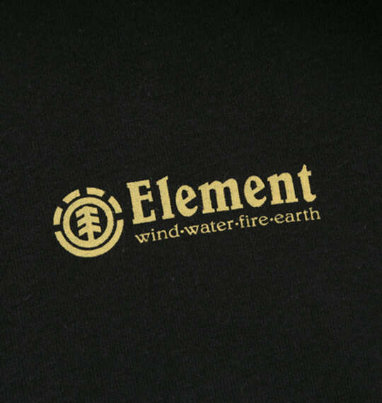 ELEMENT LINE LOGOフルジップパーカー ブラック