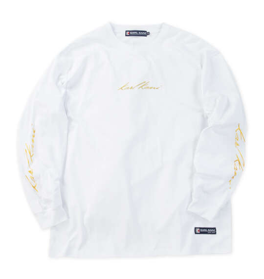 KARL KANI 天竺長袖Tシャツ ホワイト