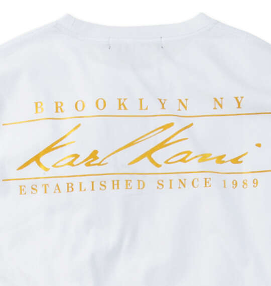 KARL KANI 天竺長袖Tシャツ ホワイト