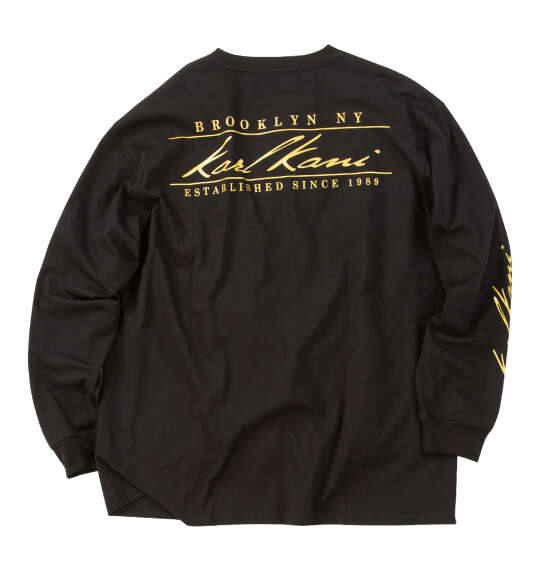 KARL KANI 天竺長袖Tシャツ ブラック