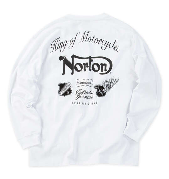 Norton 天竺長袖Tシャツ ホワイト