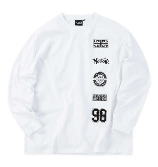 Norton 天竺長袖Tシャツ ホワイト