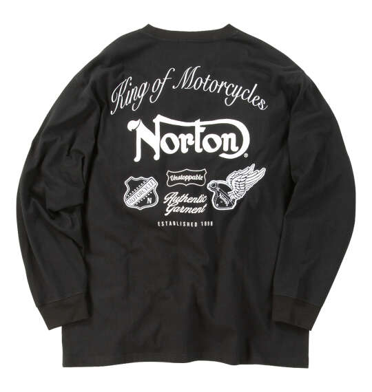 Norton 天竺長袖Tシャツ ブラック