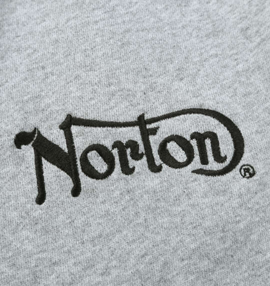 Norton 裏毛フルジップパーカー ミックスグレー