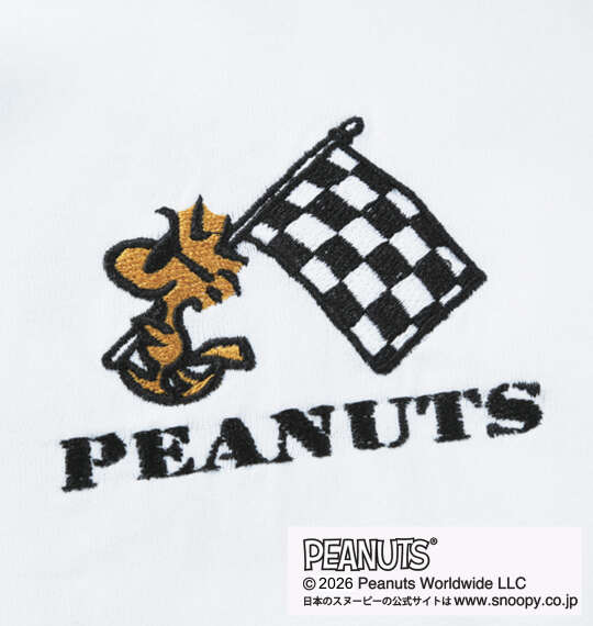 FLAGSTAFF×PEANUTS スヌーピーコラボ長袖Tシャツ ホワイト