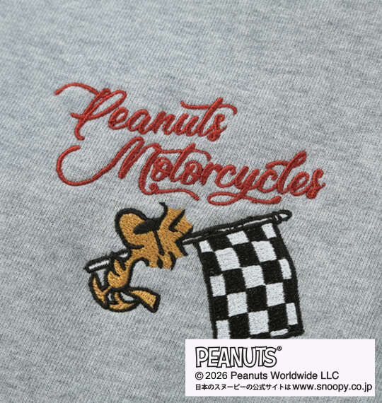 FLAGSTAFF×PEANUTS スヌーピーコラボフルジップパーカー グレー