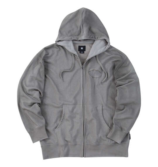 DCSHOES 26HIDDEN BANDANAフルジップパーカー グレーダーティフィニッシュ
