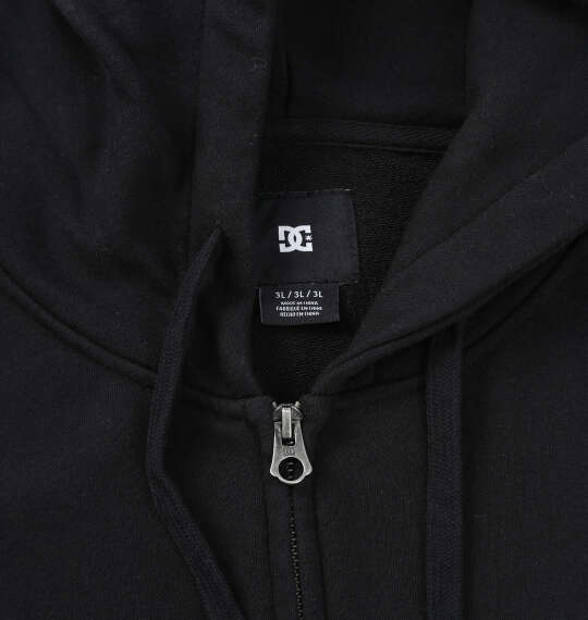 DCSHOES 26HIDDEN BANDANAフルジップパーカー ブラック