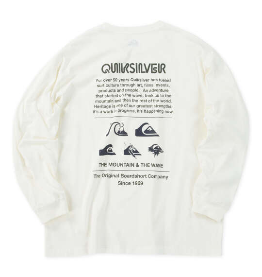 Quiksilver DNA POCKET長袖Tシャツ ホワイト