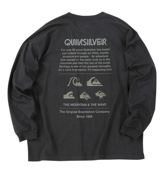 Quiksilver DNA POCKET長袖Tシャツ ブラック