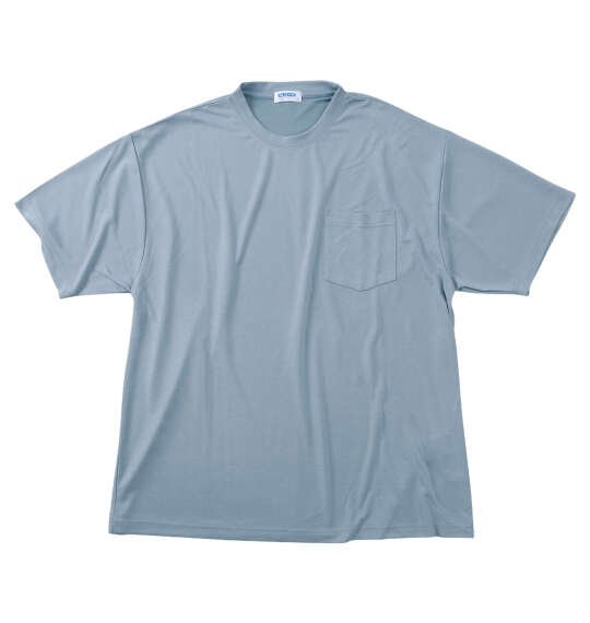 ヒヤロン 接触冷感ポケット付半袖Tシャツ ブルーグレー