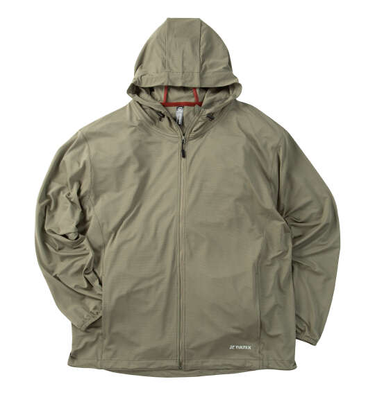 TULTEX 珪藻土配合冷感UVドライフルジップパーカー カーキ